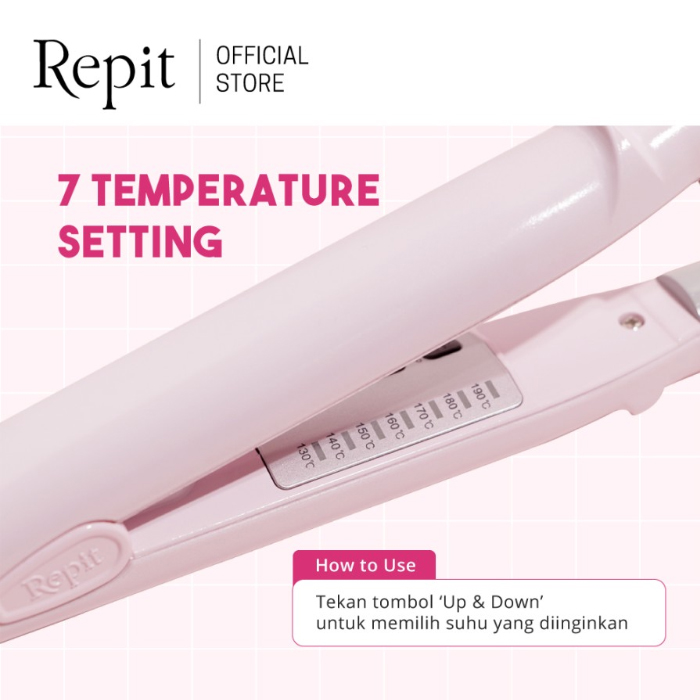 Repit Hair Styler Catokan Volume Rambut Volumizer - Pink